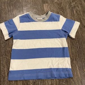 Hanna Andersson 100 4T Blue White Stripe Shirt Tee Top